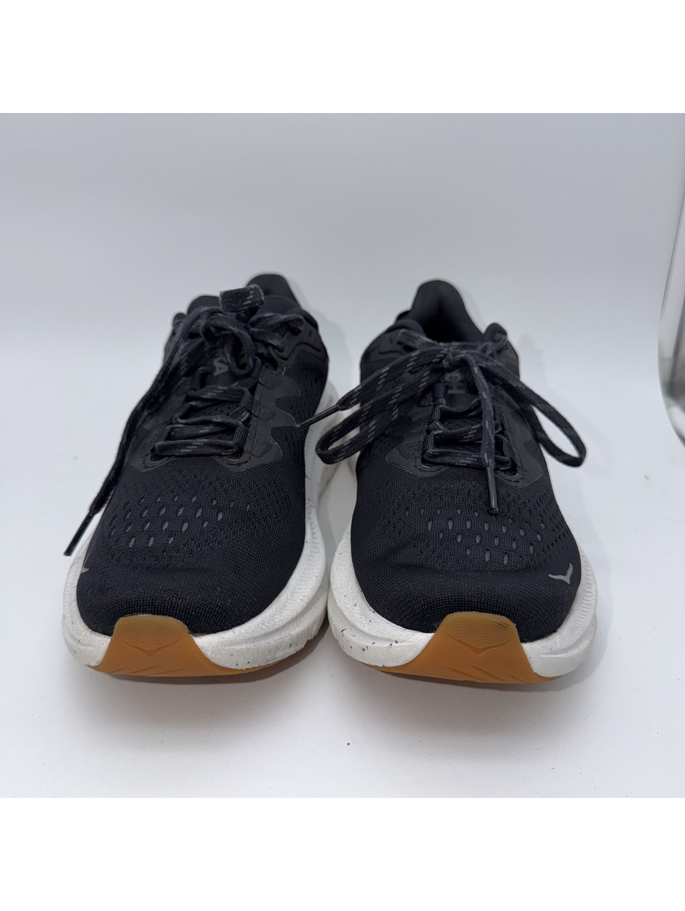 Hoka Kawana 2 Black Running Shoes with White Sole, Size 8.5